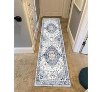 Runner Rug Entryway boho door carpet runner rug, Pet Friendly Throw Rug for corridors/Laundry Room/dorm, Faux Woolen Non Slip area rug long mat(120cm x 250cm (4ft X 8ft))