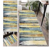 Runner Rug for Hallway 60 x 260 cm Non Slip Long Hallway Hall Runner Narrow Rugs Washable Runner Rugs Kitchen Mat Area Rug Runner for Bedroom Laundry Room Kitchen Entrance
