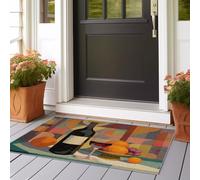 Runner Rug for Hallway 80x200 cm Washable Carpet for Kitchen with Non Slip Backing,Soft Low Pile Long Entryway Rug Oil Painting Still Life Fruit Entrance Living Room Laundry Red