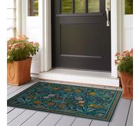 Runner Rug for Hallway 80x240 cm Washable Carpet for Kitchen with Non Slip Backing,Soft Low Pile Long Entryway Rug Geography Maps Minimalism Entrance Living Room Laundry Navy Blue