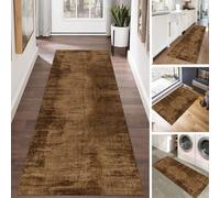 Runner Rug for Hallway, Brown| 1m 1.5m 2m 2.5m 3m 3.5m 4m 4.5m 5m 6m Long Carpet Runners Kitchen Living Room Bedside Hall Non-slip Narrow Runner Rugs (Size : 60×150cm/2ft×4.9ft)