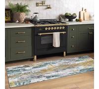 Runner Rug for Hallway Non-slip Home Washable Living Room Entryway Runner Carpet Grey, Green, Gold 1m/1.5m/2m/2.5m/3m/3.5m/4m/4.5m/5m/6m length(60×500cm/2ft×16.4ft)
