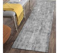 Runner Rug for Kitchen, Indoor Hallway Runner Carpet, Lounge Entrance Door Kitchen Short Mats 100cm/1.5m/2m/2.5m/300cm/350cm/4m/5m/6m length Grey(100×450cm/3.3ft×14.8ft)