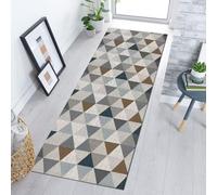Runner Rug Geometry Carpets Runners for Hallway Stairs Corridor Hall Narrow Rug,Non Slip Washable Durable Easy Care Area Rugs - Multicolor Geometric Pattern Floor Mat ( Size : 70×150cm/2.3ft×4.9ft )