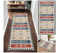 Runner Rug Non Slip Carpet Absorbent, Hallway Runner 80 x 200 cm Kitchen Rug Washable Door Mat Entrance Large Anti-Slip Floor Mat Stair Runner Rug Carpets Mat Long Hall Runner Area Rug Runner