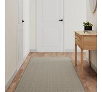 Runner Rug Platina 80x400 cm Sisal Look Washable Polypropylene 5mm Hallway Grip