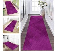 Runner Rugs for Hallway Carpets Kitchen Non Slip Door Mats Large Dark Pink Abstract Rug Hall Runner 60X450CM Carpet Runners for Hallways Washable Living Room Bedroom Laundry Room Indoor Entryway Mats