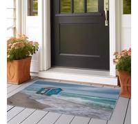 Runner Rugs for Hallway Fresh Beach Cottage Washable Kitchen Entryway Low Pile Soft Area Rugs for 60x150 cm Living Room Office Narrow Runner Rugs for Blue