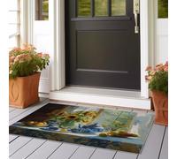 Runner Rugs for Hallway Impressionism Still Life Flowers Washable Kitchen Entryway Low Pile Soft Area Rugs for 80x200 cm Living Room Office Narrow Runner Rugs for Yellow