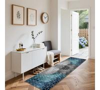 Runner Rugs for Hallway Kitchen Runners Non Slip Washable Hall Runner Rug Stair Area Rug for Entrance Narrow Rug Runner Carpet Runner for Living Room Laundry Laundry Bedside 110 x 250 cm