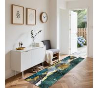 Runner Rugs for Hallway Kitchen Runners Non Slip Washable Hall Runner Rug Stair Area Rug for Entrance Narrow Rug Runner Carpet Runner for Living Room Laundry Laundry Bedside 110 x 130 cm