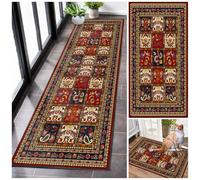 Runner Rugs for Hallway Long Non Slip Kitchen Rubber Back Carpet Runners Washable Hall Rug Carpet Floor Mat Narrow Corridor Carpet for Living Room Entryway Laundry Room Bedroom Hallway 110 x 200 cm