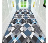 Runner Rugs for Hallway,Modern 3D Geometric Hallway Runner Rug Non Slip Washable, Contemporary Marble Star Floor Mat for Corridor Entryway Kitchen Laundry Room Grey 60X180Cm
