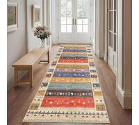 Runner Rugs for Hallways Non Slip Long Washable Hall Runner Floor Runners for Hallway Kitchen Runner Rug Vintage Carpet Runners Heavy-Duty Narrow Rug Runners for Living Room Bedroom 60 x 150 cm