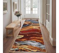 Runner Rugs for Hallways Non Slip Long Washable Hall Runner Floor Runners for Hallway Kitchen Runner Rug Vintage Carpet Runners Heavy-Duty Narrow Rug Runners for Living Room Bedroom 60 x 150 cm