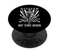 Runner Running Citizen Of The Run Marathon Runners Men PopSockets Adhesive PopGrip