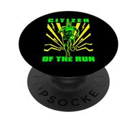 Runner Running Citizen Of The Run Marathon Runners Men PopSockets Adhesive PopGrip