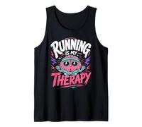 Runner Running is My Therapy Jogging Funny Running Tank Top