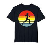 Runner Sunset Vintage T-Shirt, Men's Big and Tall, Black, 6X Tall