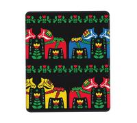 Runner Swedish Dala Horse Folk Mouse Pad Ultra-Smooth Gaming Mousepad Non-Slip Rubber Base Washable Perfect For Desk