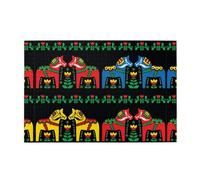 Runner Swedish Dala Horse Folk Printed Adult Puzzle 1000-piece wooden puzzle challenging game home decor birthday party gift