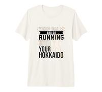 Runner with Ainu Dog Premium T-Shirt