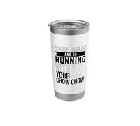 Runner with Chow Chow Stainless Steel Insulated Tumbler