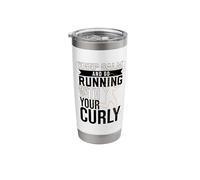 Runner with Curly-Coated Retriever Stainless Steel Insulated Tumbler