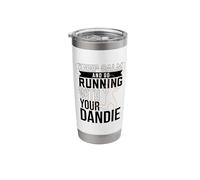 Runner with Dandie Dinmont Terrier Stainless Steel Insulated Tumbler