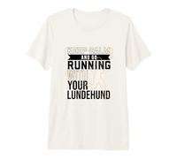 Runner with Norwegian Lundehund Premium T-Shirt