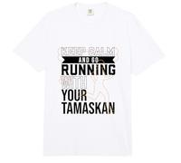 Runner with Tamaskan Dog Comfort Colors Adult Heavyweight T-Shirt