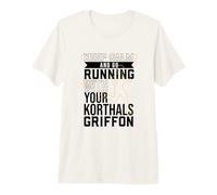 Runner with Wirehaird Pointing Griffon Premium T-Shirt