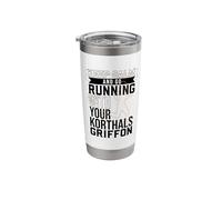 Runner with Wirehaird Pointing Griffon Stainless Steel Insulated Tumbler