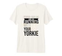 Runner with Yorkshire Terrier Premium T-Shirt
