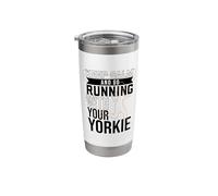 Runner with Yorkshire Terrier Stainless Steel Insulated Tumbler
