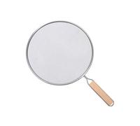 runnerequipment Frying Pan Splatter Screen - Oil Splash Guard With Wooden Hand - Anti-splash Screens Guard For Skillets, Non-Stick Pans, 1Pc Cooking Lid, About 13", 11.5", 10", 8"