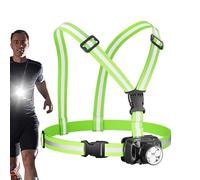 Runners Light - 2.76" | ABS - USB rechargeable LED chest lamp provides hands-free lighting and improves visibility for cycling, running,