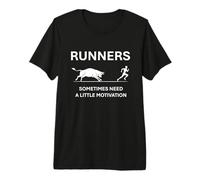 Runners Motivation Bull Chasing a Runner Funny Running Gift Premium T-Shirt