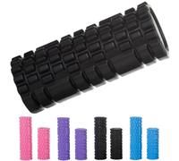 Runners Relief Pro-Roll Foam Roller, High-Density, Deep Tissue Massage, Muscle Recovery, Injury Prevention, Trigger Point Roller for Legs and Back (Black, Large - 45 x 14cm)