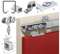 Runners Series 50, Industrial Sliding Door Track Kit System, 440kg Capacity | for External Doors, Garages, Sheds, Barns | Heavy-Duty, Galvanised Steel, Long Lasting (5mtr Single Door Kit)