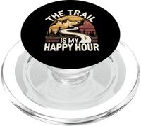 Runners The Trail is my Happy Hour Running Motivation PopSockets PopGrip for MagSafe