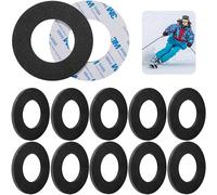 RunNico Ski Ankle Donut Boot Pads - Self-Adhesive Foam Padding - Snowboard Boots Pads to Reduce Heel Lift & Ankle Blisters (12 PCS)