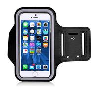 Running Armband for iPhone XS Max/XR Adjustable Phone Arm Case for iPhone 6 Plus 6s Plus 7 Plus 8 Plus 15 14 13 12 11 Pro for Outdoor Sports Jogging Exersise Biking with Key Holder
