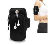 Running Armband Phone Holder, Strap for phone running, Mobile Armband Bag, Compatible for iPhone XS MAX XR 12/11/8/7 Plus,Cellphone Up to 6.3" (Black)