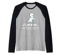 Running Away from My Problems Casper Movie Merch Raglan Baseball Tee