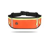 Running Bag Waist Bag Sports Phone Bag Men Women Waterproof Gym Bag Hold Water Cycling Phone Case Running Belt Portable(Orange Hold Water,2PCS)