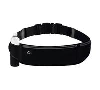 Running Belt Bag, 3 Pockets Breathable Sports Waist Pack with Reflective Strip & Headphone Hole for Traveling Hiking Cycling Walking Jogging