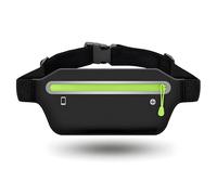 Running Belt Black Running Pouch Ultra Slim Large Capacity Runner Waist Pack Perfect for Workout Jogging with Headphone