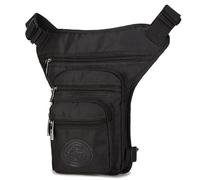 Running Belt,Bum Bag Men's Leg Bags Men's Pant Bags Belt Hip Drop Messenger Shoulder Travel Hiking Canvas/Nylon Motorcycle Waist Bag(Black)