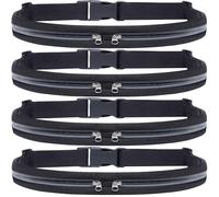 Running Belt Fanny Packs for women and men, NA-4 Black, Running Belt